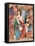 Le Bazar De La Soie (Marche Oriental, Souk, Des Marchandises En Soie) - the Silk Bazaar - by Amedeo-Amadeo Preziosi-Framed Stretched Canvas