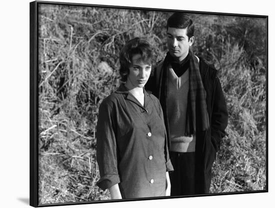 LE BEAU SERGE (aka Handsome Serge) by Claude Chabrol with ernadette Lafont and Jean-Claude Brialy, -null-Framed Photo