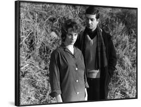 LE BEAU SERGE (aka Handsome Serge) by Claude Chabrol with ernadette Lafont and Jean-Claude Brialy, -null-Framed Photo