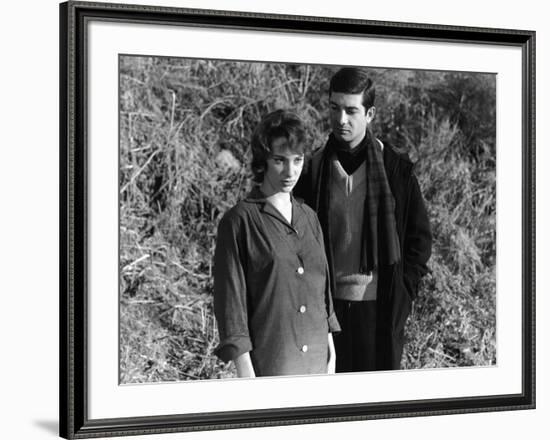 LE BEAU SERGE (aka Handsome Serge) by Claude Chabrol with ernadette Lafont and Jean-Claude Brialy, -null-Framed Photo