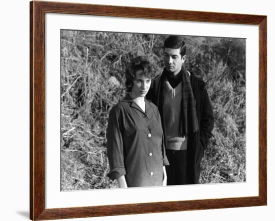 LE BEAU SERGE (aka Handsome Serge) by Claude Chabrol with ernadette Lafont and Jean-Claude Brialy, -null-Framed Photo