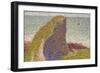 Le Bec Du Hoc, Grandcamp (Stud), 1885-Georges Seurat-Framed Giclee Print