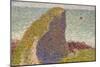 Le Bec Du Hoc, Grandcamp (Stud), 1885-Georges Seurat-Mounted Giclee Print