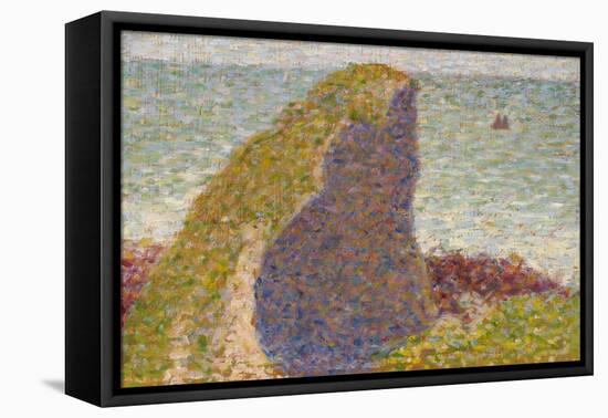 Le Bec Du Hoc, Grandcamp (Stud), 1885-Georges Seurat-Framed Stretched Canvas