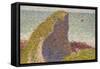 Le Bec Du Hoc, Grandcamp (Stud), 1885-Georges Seurat-Framed Stretched Canvas