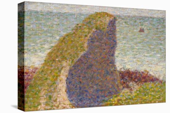 Le Bec Du Hoc, Grandcamp (Stud), 1885-Georges Seurat-Stretched Canvas