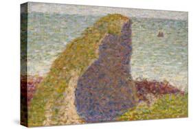 Le Bec Du Hoc, Grandcamp (Stud), 1885-Georges Seurat-Stretched Canvas