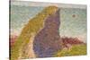 Le Bec Du Hoc, Grandcamp (Study)-Georges Seurat-Stretched Canvas