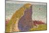 Le Bec Du Hoc, Grandcamp (Study)-Georges Seurat-Mounted Giclee Print