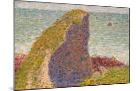 Le Bec Du Hoc, Grandcamp (Study)-Georges Seurat-Mounted Giclee Print