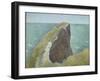 Le Bec Du Hoc, Grandcamp-Georges Seurat-Framed Giclee Print