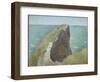 Le Bec Du Hoc, Grandcamp-Georges Seurat-Framed Giclee Print