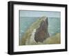 Le Bec Du Hoc, Grandcamp-Georges Seurat-Framed Giclee Print