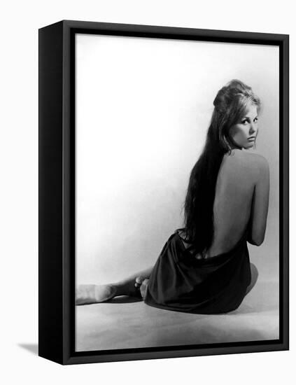 Le Bel Antonio by MauroBolognini with Claudia Cardinale, 1960 (b/w photo)-null-Framed Stretched Canvas