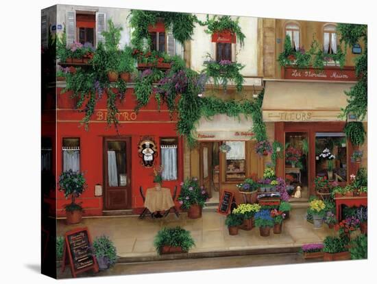 Le Bistro Rouge-Betty Lou-Stretched Canvas