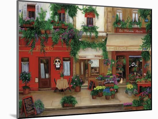 Le Bistro Rouge-Betty Lou-Mounted Giclee Print