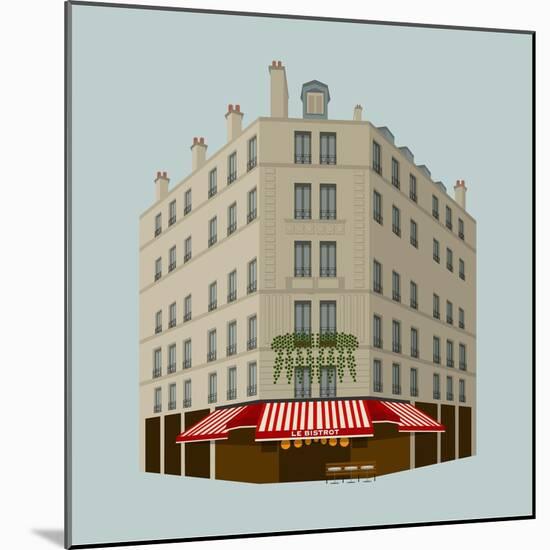 Le Bistrot-Claire Huntley-Mounted Giclee Print