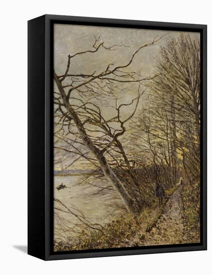 Le Bois de Roches, Veneux-Nadon-Alfred Sisley-Framed Stretched Canvas