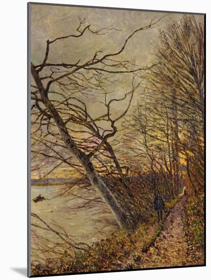 Le Bois Des Roches, Veneux-Nadon, 1880-Alfred Sisley-Mounted Giclee Print