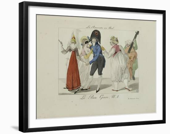 Le Bon Genre: Observations About the Parisian Fashion and Customs-Pierre Antoine Leboux De La Mesangere-Framed Giclee Print