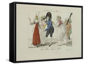 Le Bon Genre: Observations About the Parisian Fashion and Customs-Pierre Antoine Leboux De La Mesangere-Framed Stretched Canvas