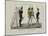 Le Bon Genre: Observations About the Parisian Fashion and Customs-Pierre Antoine Leboux De La Mesangere-Mounted Giclee Print