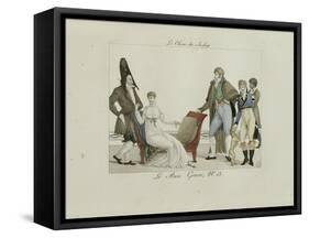 Le Bon Genre: Observations About the Parisian Fashion and Customs-Pierre Antoine Leboux De La Mesangere-Framed Stretched Canvas