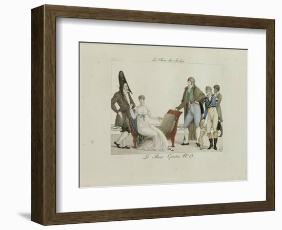 Le Bon Genre: Observations About the Parisian Fashion and Customs-Pierre Antoine Leboux De La Mesangere-Framed Giclee Print