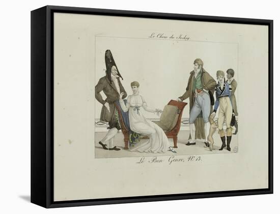 Le Bon Genre: Observations About the Parisian Fashion and Customs-Pierre Antoine Leboux De La Mesangere-Framed Stretched Canvas