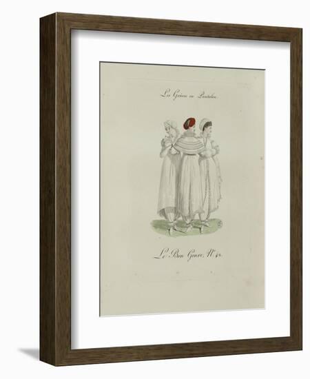 Le Bon Genre: Observations About the Parisian Fashion and Customs-Pierre Antoine Leboux De La Mesangere-Framed Giclee Print