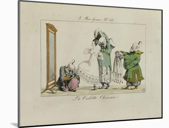 Le Bon Genre: Observations About the Parisian Fashion and Customs-Pierre Antoine Leboux De La Mesangere-Mounted Giclee Print