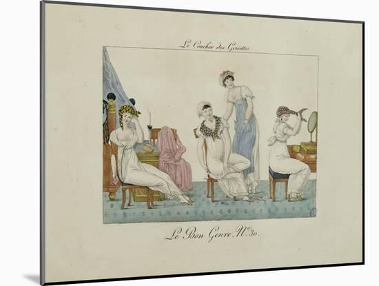 Le Bon Genre: Observations About the Parisian Fashion and Customs-Pierre Antoine Leboux De La Mesangere-Mounted Giclee Print