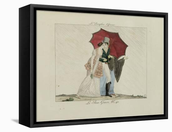 Le Bon Genre: Observations About the Parisian Fashion and Customs-Pierre Antoine Leboux De La Mesangere-Framed Stretched Canvas