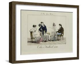 Le Bon Genre: Observations About the Parisian Fashion and Customs-Pierre Antoine Leboux De La Mesangere-Framed Giclee Print