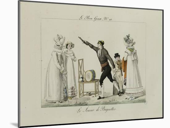 Le Bon Genre: Observations About the Parisian Fashion and Customs-Pierre Antoine Leboux De La Mesangere-Mounted Giclee Print