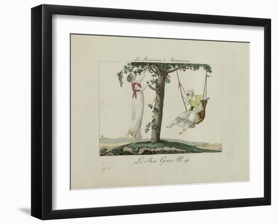 Le Bon Genre: Observations About the Parisian Fashion and Customs-Pierre Antoine Leboux De La Mesangere-Framed Giclee Print