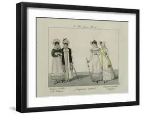 Le Bon Genre: Observations About the Parisian Fashion and Customs-Pierre Antoine Leboux De La Mesangere-Framed Giclee Print