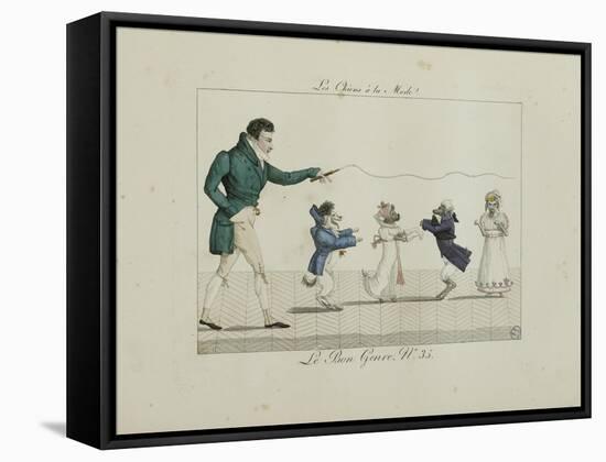 Le Bon Genre: Observations About the Parisian Fashion and Customs-Pierre Antoine Leboux De La Mesangere-Framed Stretched Canvas