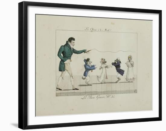 Le Bon Genre: Observations About the Parisian Fashion and Customs-Pierre Antoine Leboux De La Mesangere-Framed Giclee Print