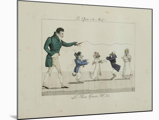 Le Bon Genre: Observations About the Parisian Fashion and Customs-Pierre Antoine Leboux De La Mesangere-Mounted Giclee Print