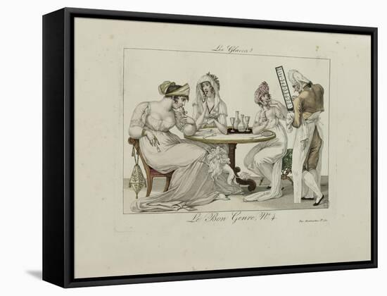 Le Bon Genre: Observations About the Parisian Fashion and Customs-Pierre Antoine Leboux De La Mesangere-Framed Stretched Canvas