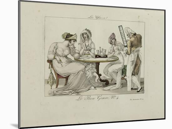 Le Bon Genre: Observations About the Parisian Fashion and Customs-Pierre Antoine Leboux De La Mesangere-Mounted Giclee Print