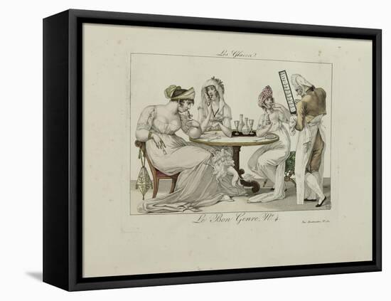 Le Bon Genre: Observations About the Parisian Fashion and Customs-Pierre Antoine Leboux De La Mesangere-Framed Stretched Canvas