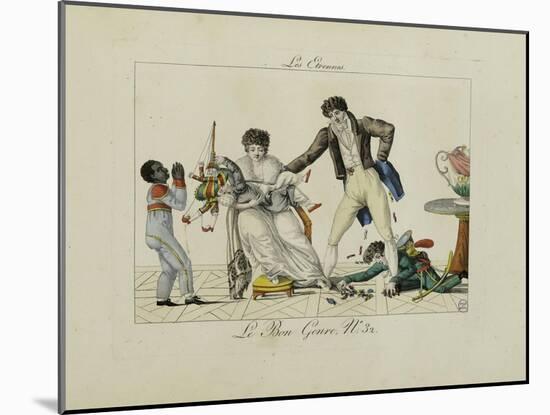 Le Bon Genre: Observations About the Parisian Fashion and Customs-Pierre Antoine Leboux De La Mesangere-Mounted Giclee Print