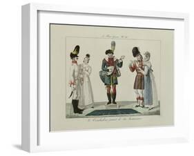 Le Bon Genre: Observations About the Parisian Fashion and Customs-Pierre Antoine Leboux De La Mesangere-Framed Giclee Print