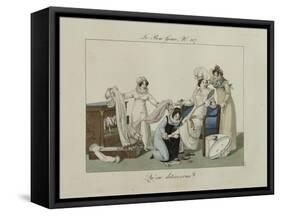 Le Bon Genre: Observations About the Parisian Fashion and Customs-Pierre Antoine Leboux De La Mesangere-Framed Stretched Canvas