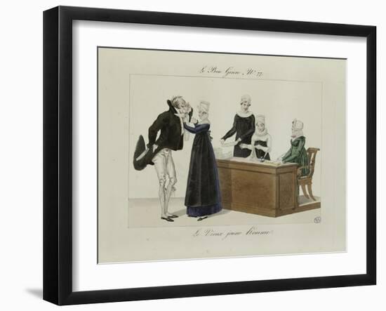 Le Bon Genre: Observations About the Parisian Fashion and Customs-Pierre Antoine Leboux De La Mesangere-Framed Giclee Print