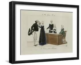 Le Bon Genre: Observations About the Parisian Fashion and Customs-Pierre Antoine Leboux De La Mesangere-Framed Giclee Print