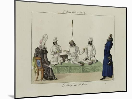 Le Bon Genre: Observations About the Parisian Fashion and Customs-Pierre Antoine Leboux De La Mesangere-Mounted Giclee Print