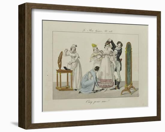 Le Bon Genre: Observations About the Parisian Fashion and Customs-Pierre Antoine Leboux De La Mesangere-Framed Giclee Print